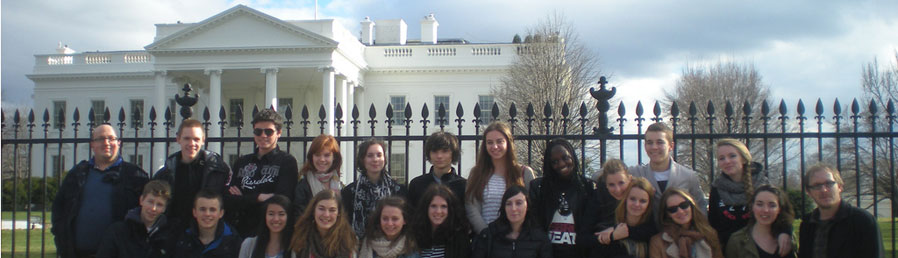 Notre groupe devant la Maison Blanche
