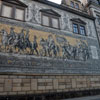 Dresde - Le cortège des Princes de Saxe, mosaïque monumentale en porcelaine de Saxe