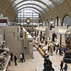 Vue de l'allée des sculptures au Musée d'Orsay