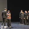 Les élèves de théâtre interprétant Durif, L'enfant sans nom.