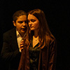 Les élèves de théâtre interprétant Schmitt, La nuit de Valognes.